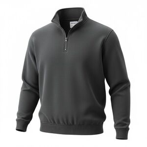 Old Navy Charcoal Quarter Zip Sweatshirt